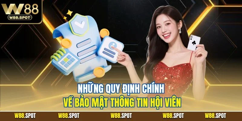 Điều khoản W88 3 Những quy định chính về bảo mật thông tin hội viên